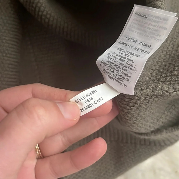 MADEWELL Province Cross Back Knit Sweater Green Size XXS - Picture 6 of 7